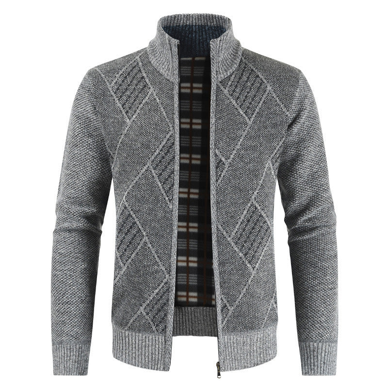 Mens Formal Cardigan casual sweater Jacket