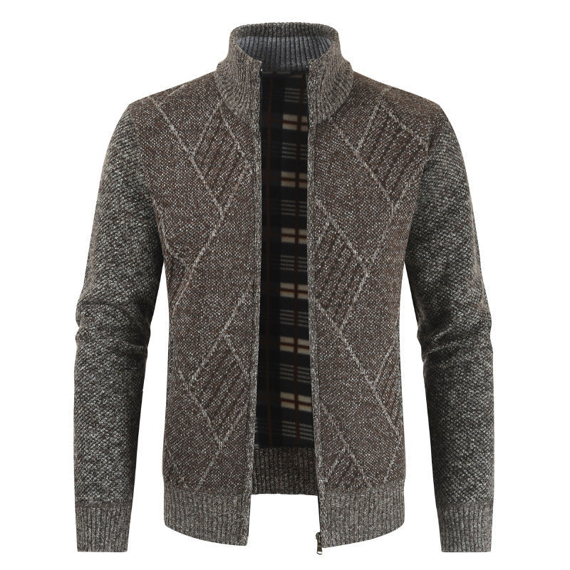 Mens Formal Cardigan casual sweater Jacket