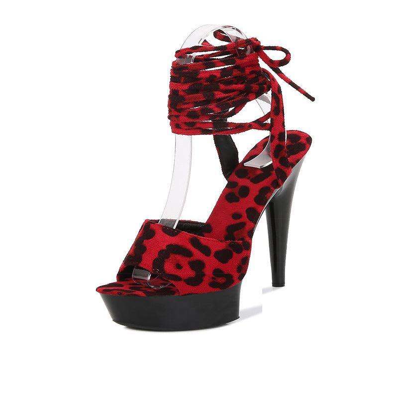 Womens Stiletto Heel | Leopard Print High Heels