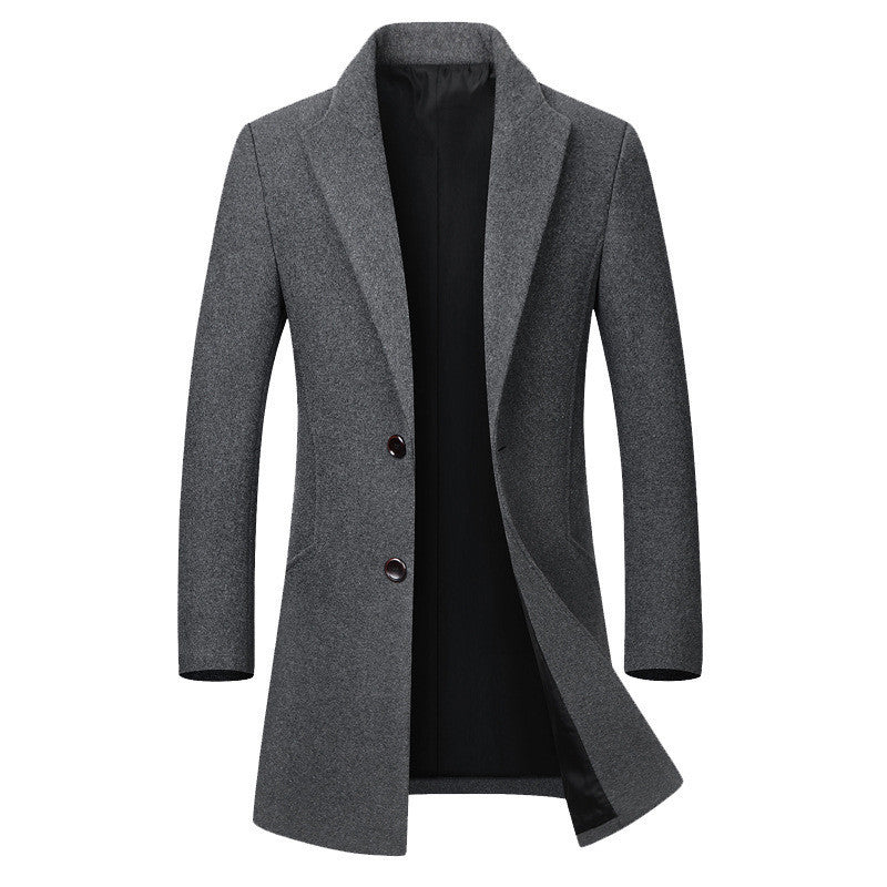 Men's long woolen trench coat | Old Money Classic Coats