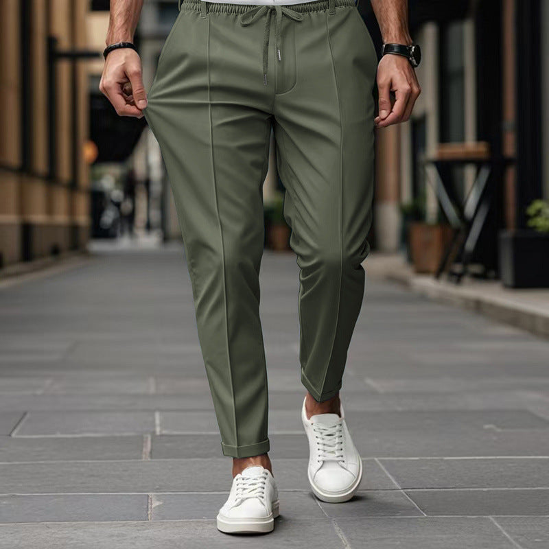 Men’s Slim Fit Tapered Trousers for Smart Casual Everyday Style