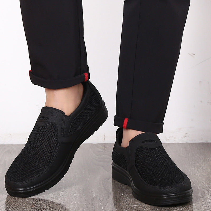 Mens Casual Slip-on Shoes | Lightweight casual soft sole senior dad shoes