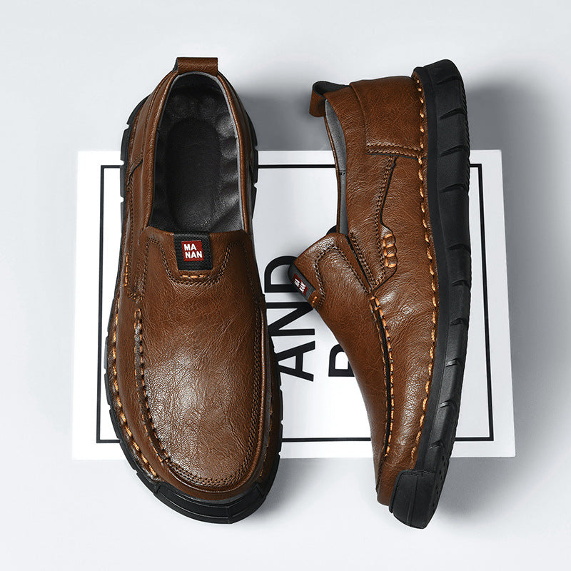 Men’s Comfortable Soft Leather Casual Shoes for Daily Wear