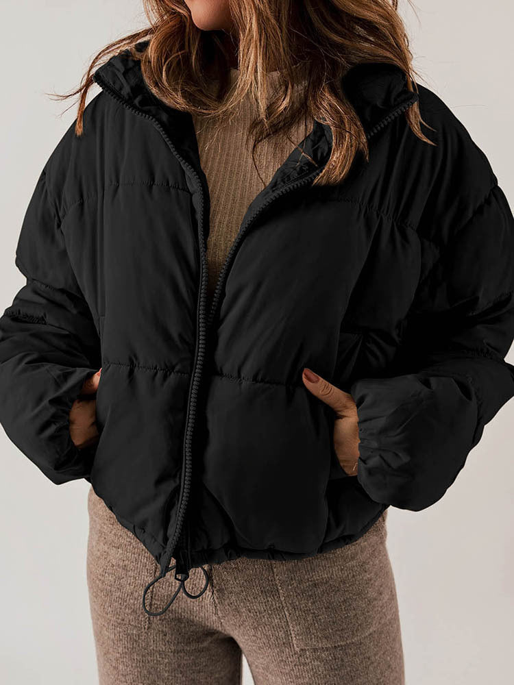 Womens Winter Thickened Bread Coat | Warm Leisure Stand-up Collar Cotton-padded Jacket