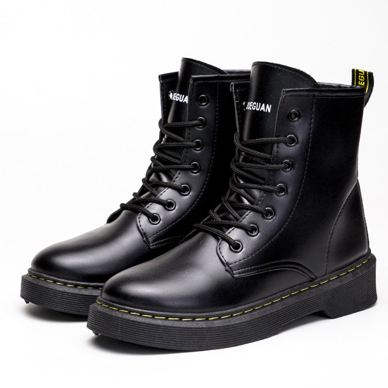 Women's Comfortable Platform High-top PU Women's Dr Martens Boots