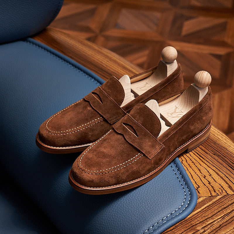 Men’s Handmade Retro Leather Loafers for Timeless Everyday Style