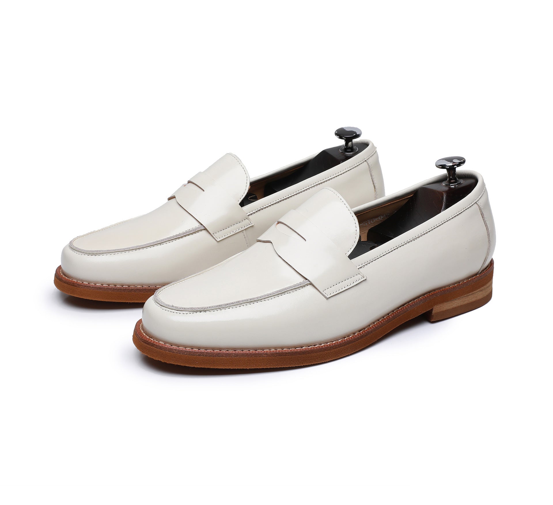 Men’s Handmade Retro Leather Loafers for Timeless Everyday Style