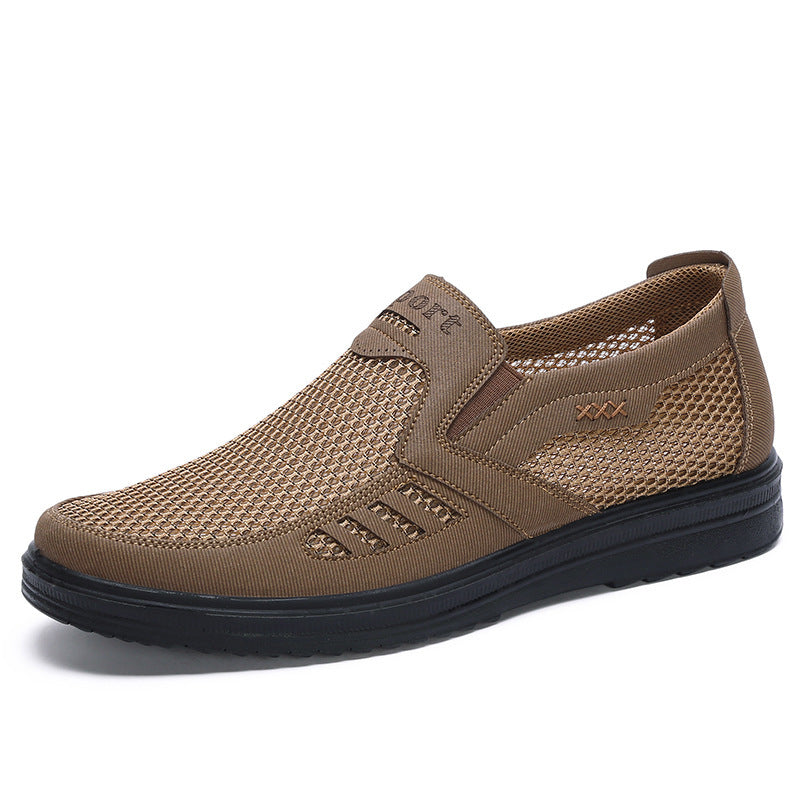 Mens Casual Slip-on Shoes | Lightweight casual soft sole senior dad shoes