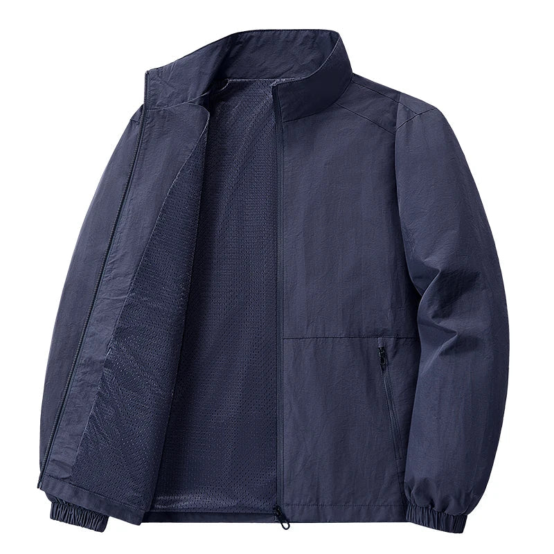 Men's Breathable Casual Zipper Jackets - Formal Leightweight Coat
