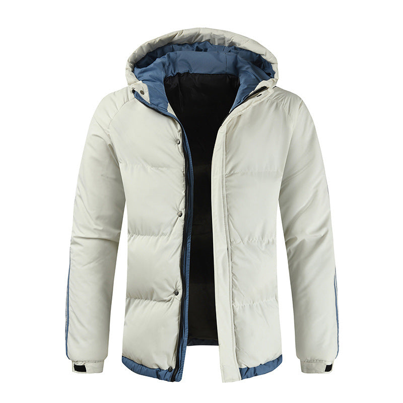 Mens Thickened Cotton Puffer Jacket | Winter Padded Coat - Down Jacket