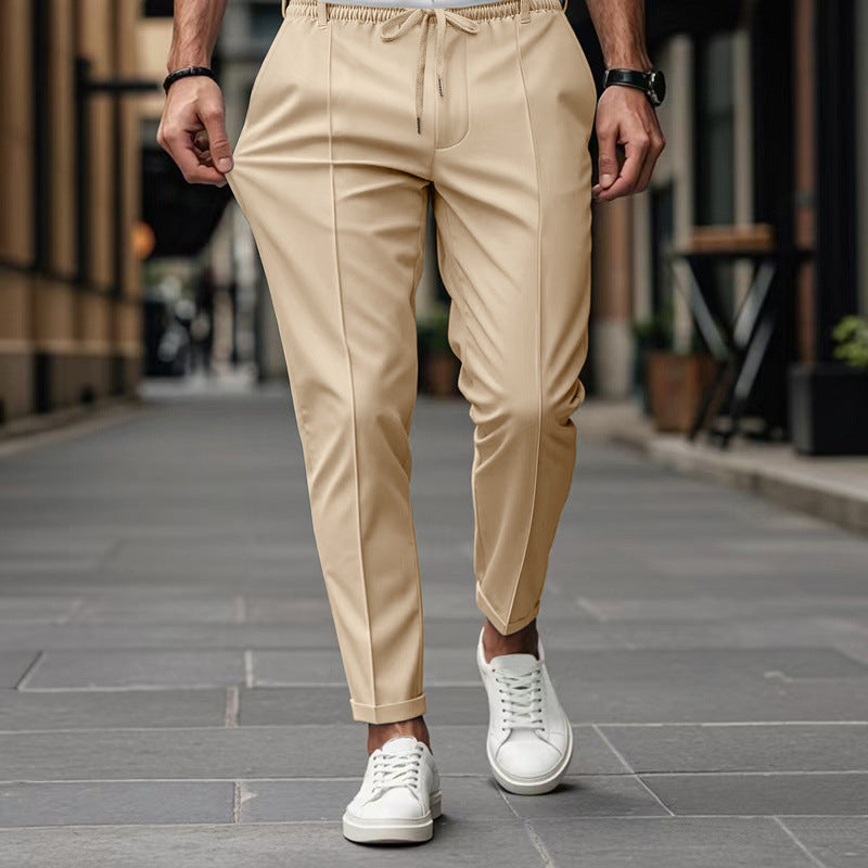 Men’s Slim Fit Tapered Trousers for Smart Casual Everyday Style