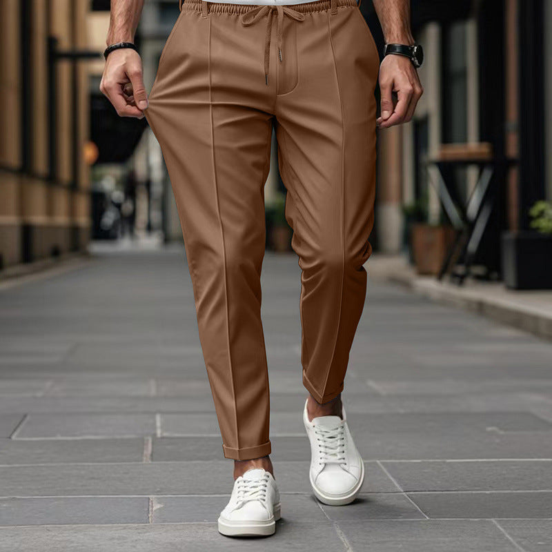 Men’s Slim Fit Tapered Trousers for Smart Casual Everyday Style