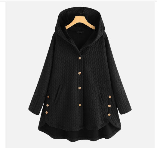 Womens Cotton Winter Jacket | Hooded Long Parka