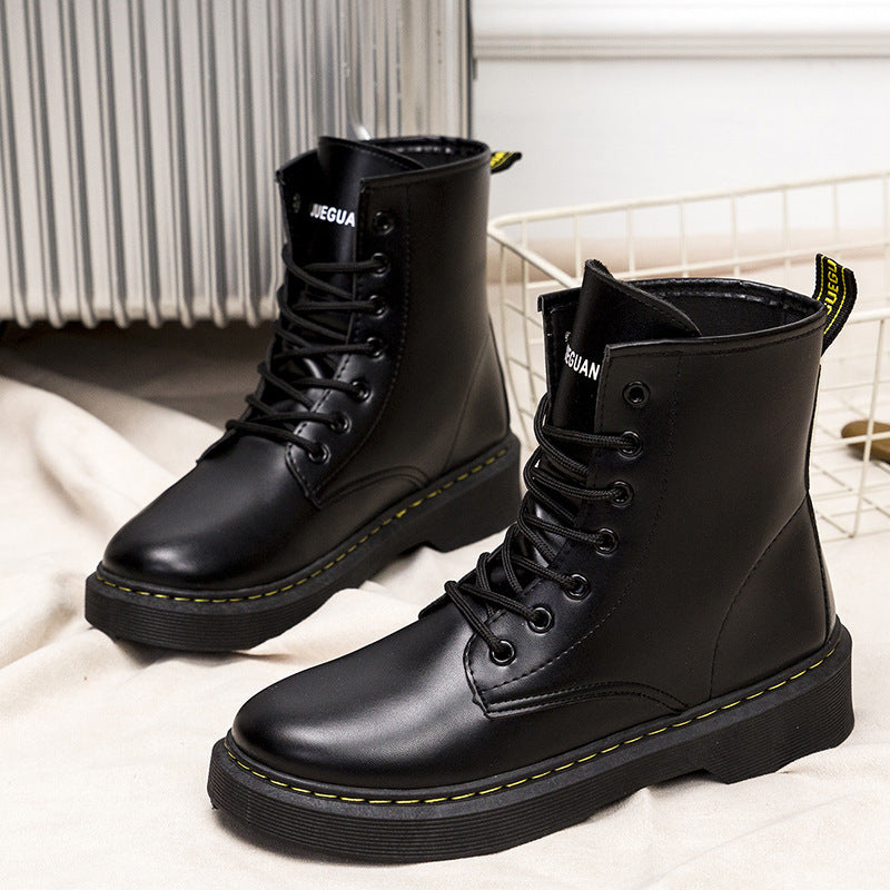 Women's Comfortable Platform High-top PU Women's Dr Martens Boots