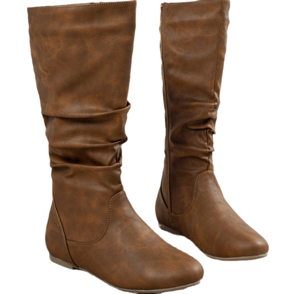 Women's Western Leather Cowboy Boot - Soft & Comfortable
