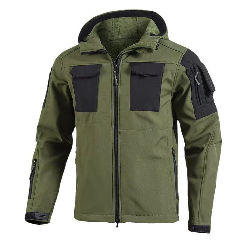 Mens Soft Shell Beetle Top Fleece-lined Windproof Waterproof Jacket